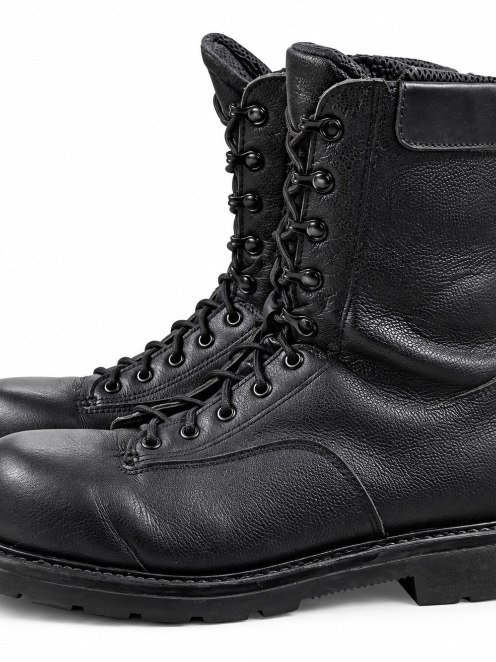 Terra Pro Men's Size 12 Black Leather CSA Safety Work Boots Steel Toe